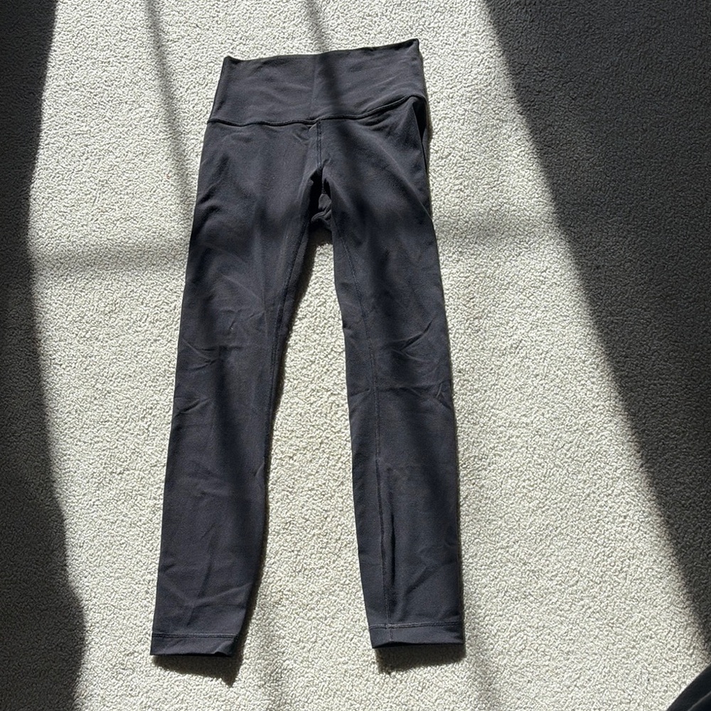 Lululemon Athletica Black Leggings with High-Rise Waistband